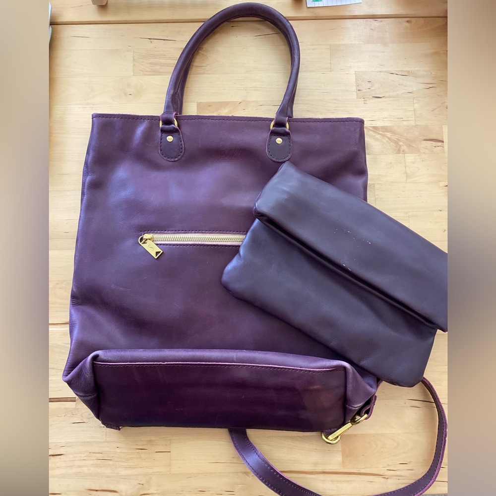 Sseko Leather Convertible Tote.